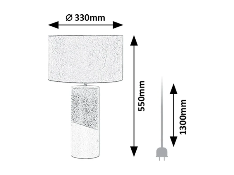 Yelda – decorative table lamp in brown/gold, Ø330mm, 1×E27