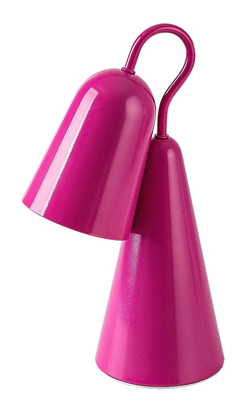 Rabal – table lamp in magenta, Ø110mm, E14, 4000K