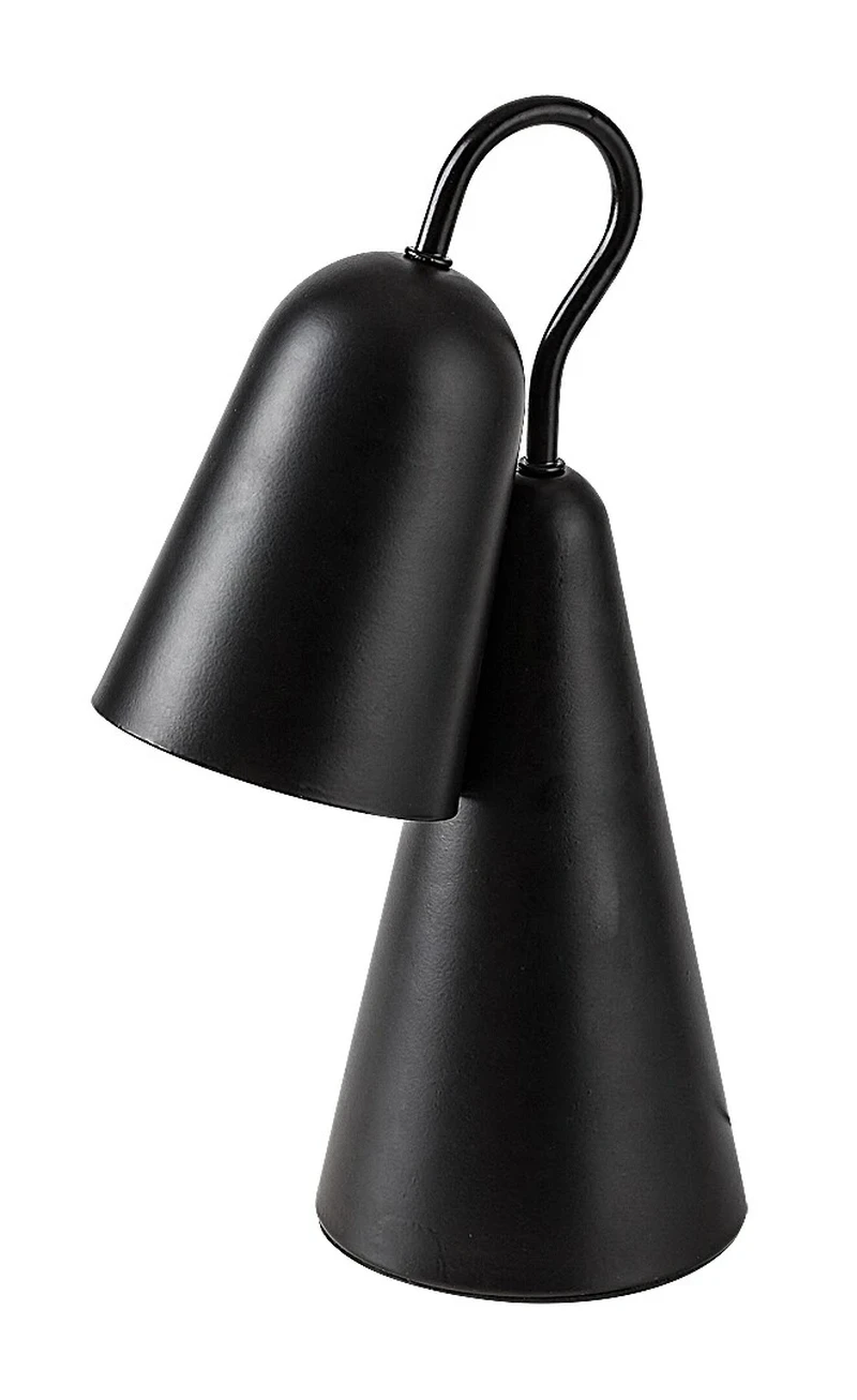 Rabal – table lamp in black metal, Ø110mm, E14, 4000K