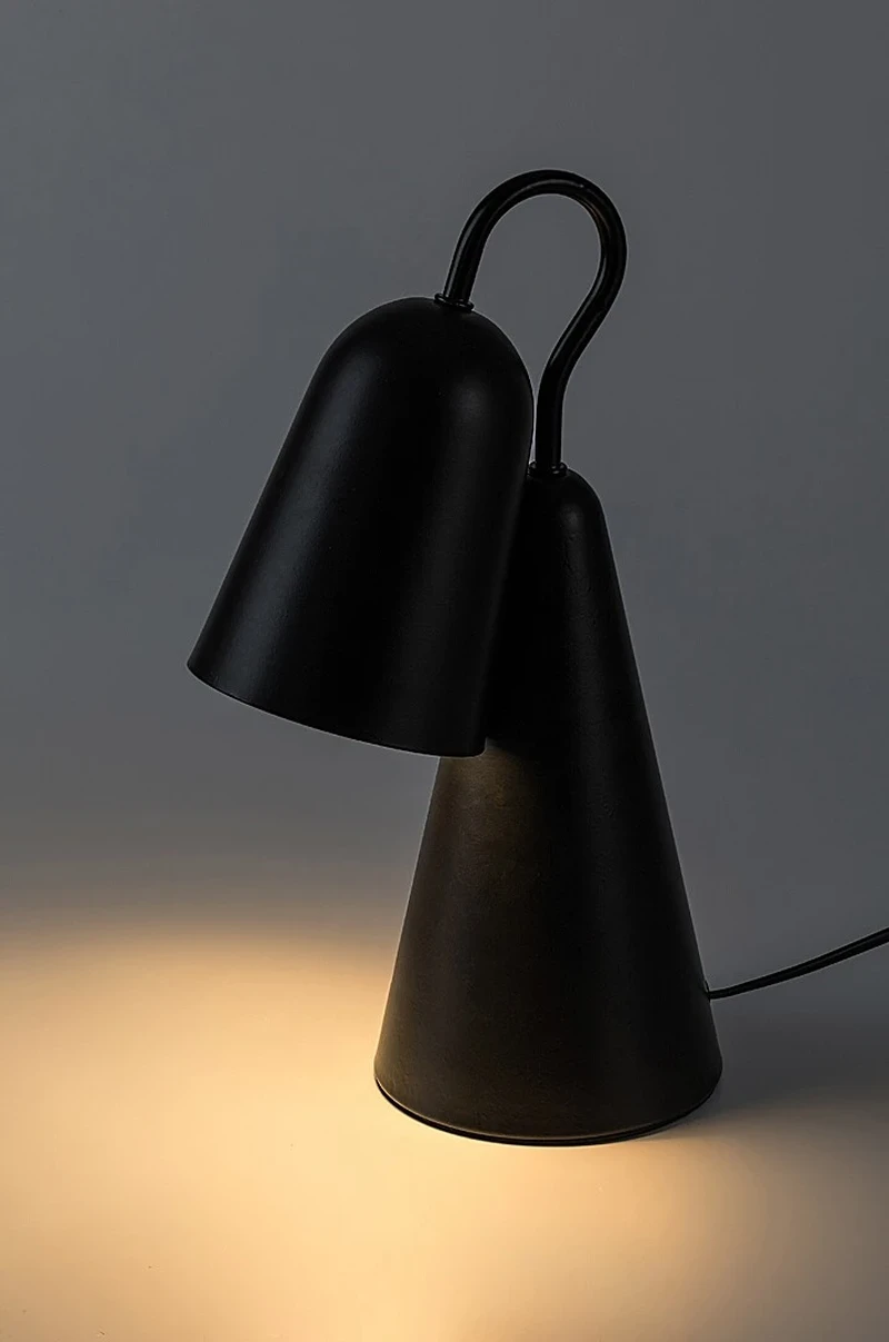 Rabal – table lamp in black metal, Ø110mm, E14, 4000K
