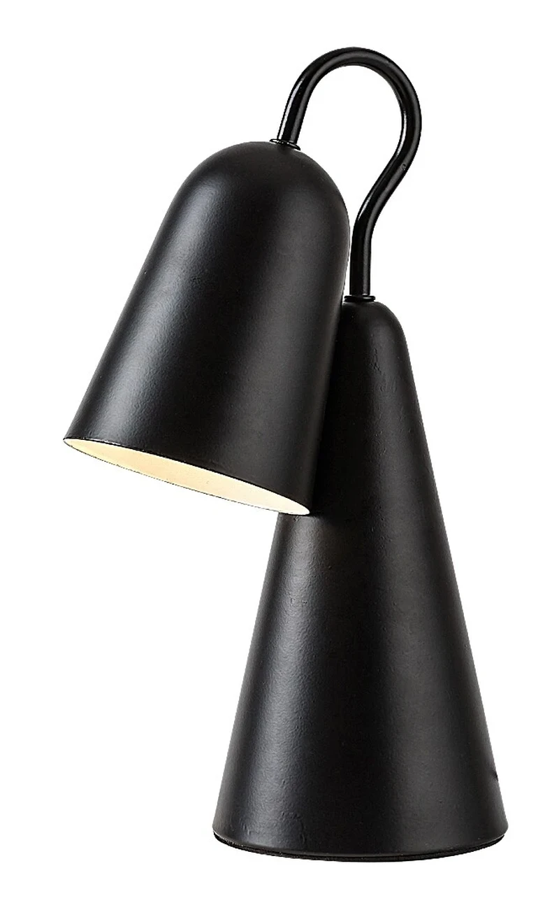 Table Lamps Rabal – table lamp in black metal, Ø110mm, E14, 4000K