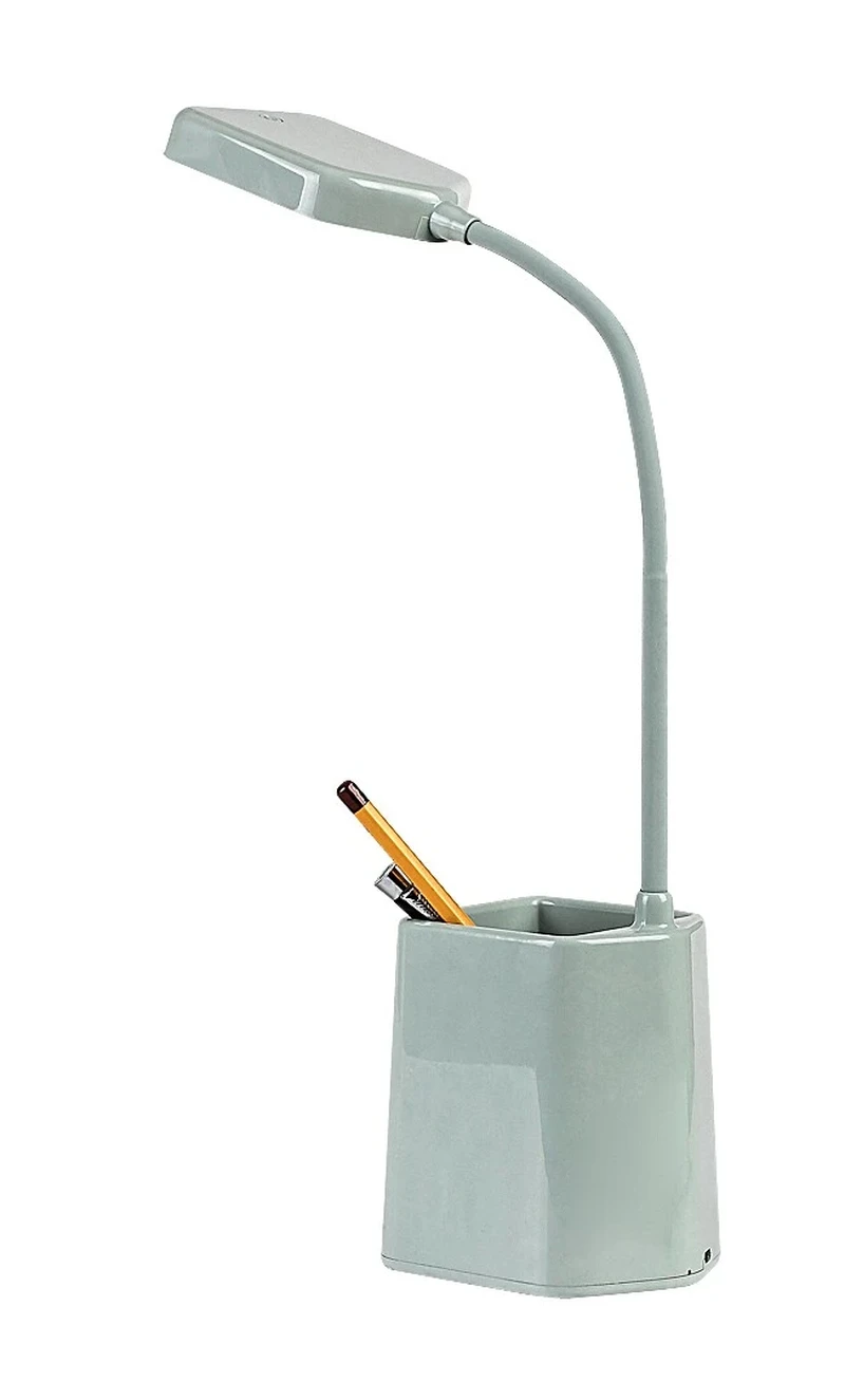 Arvid – LED table lamp in blue/white with dimming, 200×370mm, 6W, 5000K