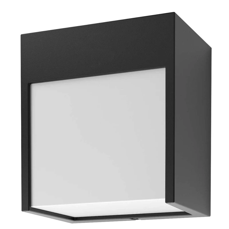 Outdoor Wall Lights Balimo – LED outdoor wall light in black matt, 120×130mm, 12W, 4000K, IP54