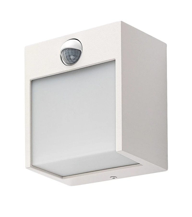 Balimo – LED стенна лампа за външен монтаж в бял мат, 120×130мм, 12W, 4000K, IP44