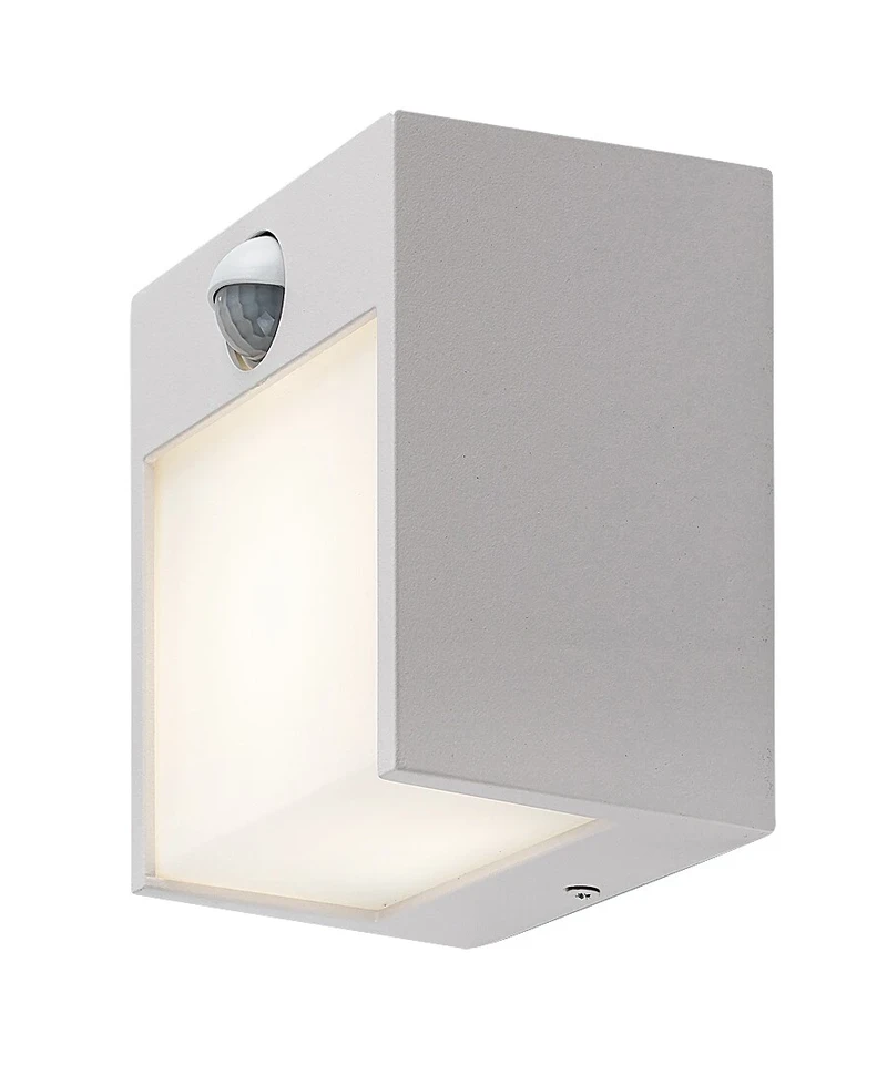 Balimo – LED стенна лампа за външен монтаж в бял мат, 120×130мм, 12W, 4000K, IP44