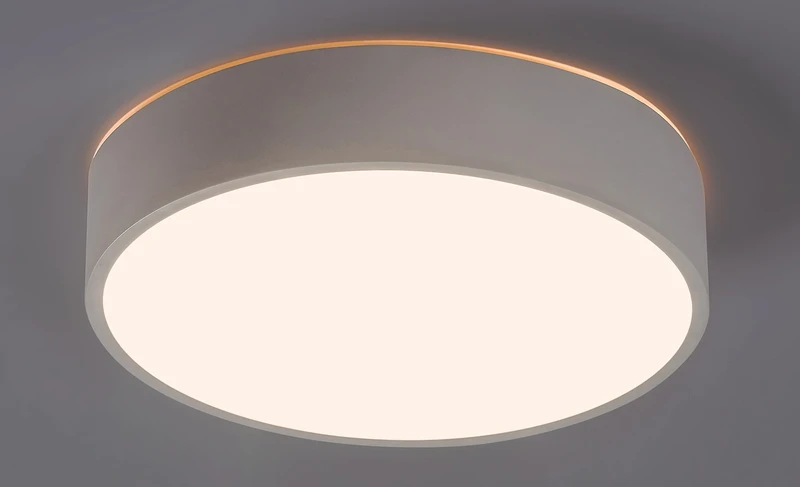 Larcia – LED плафон с датчик за движение в бяло, Ø285мм, 19W, 4000K, IP44