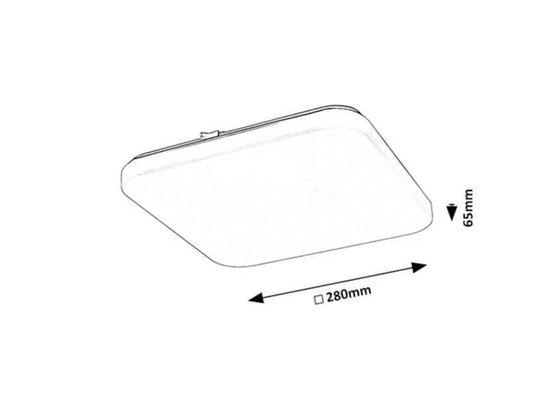 Vendel – LED ceiling light with motion sensor in white, 280×280mm, 12W, 4000K