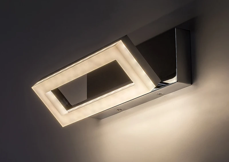 Blas – LED лампа за баня в хром с бял абажур, 270×90мм, 15W, 4000K, IP44
