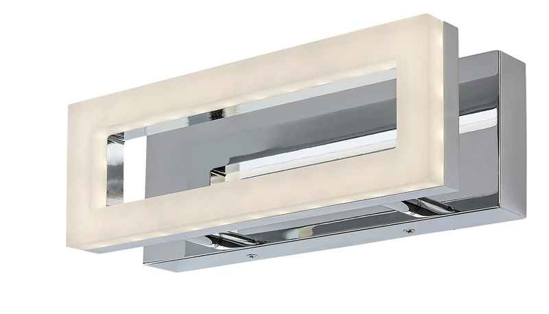 Blas – LED лампа за баня в хром с бял абажур, 270×90мм, 15W, 4000K, IP44
