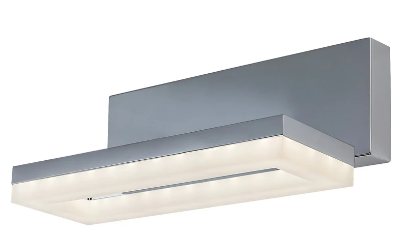 Blas – LED лампа за баня в хром с бял абажур, 270×90мм, 15W, 4000K, IP44