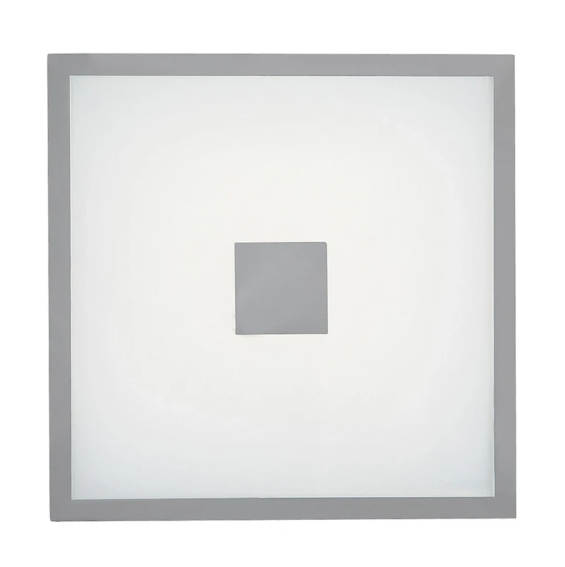 Zoya – LED плафон за баня в хром с бяло стъкло, 300×300мм, 18W, 4000K, IP44