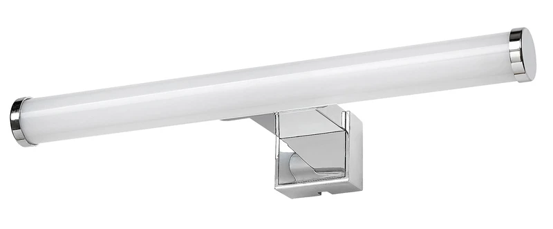 Nour – LED wall light for bathroom in chrome/white, 300mm, 5W, 4000K, IP44