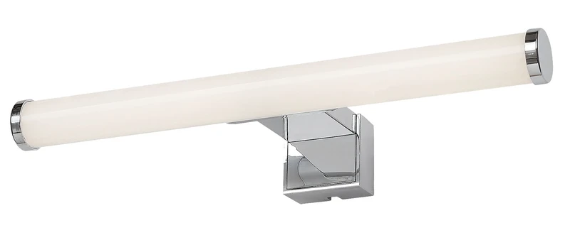 Bathroom Lighting Nour – LED wall light for bathroom in chrome/white, 300mm, 5W, 4000K, IP44