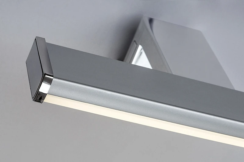 Levon – LED аплик за баня в хром с бял абажур, 200×55мм, 4W, 4000K, IP44