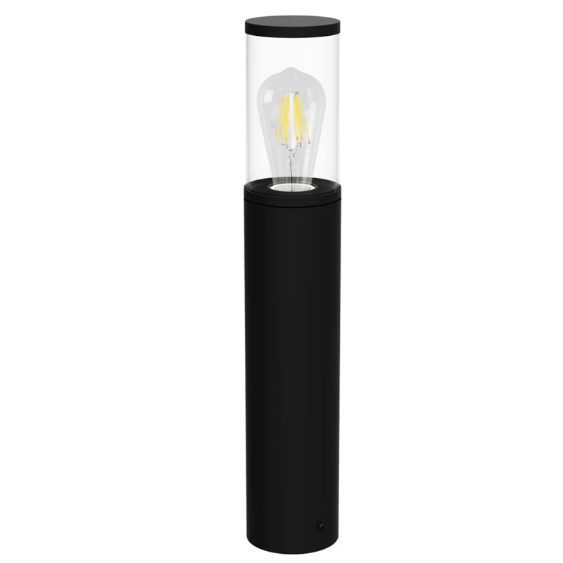 Bollard Lights Wellington – LED garden lamp in black matt, Ø85mm, 800mm, IP44, E27