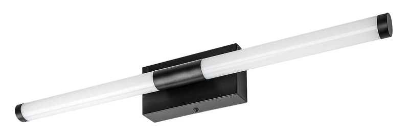 Tilora – LED ceiling light for bathroom in black/white, 600mm, 8W, 4000K, IP44