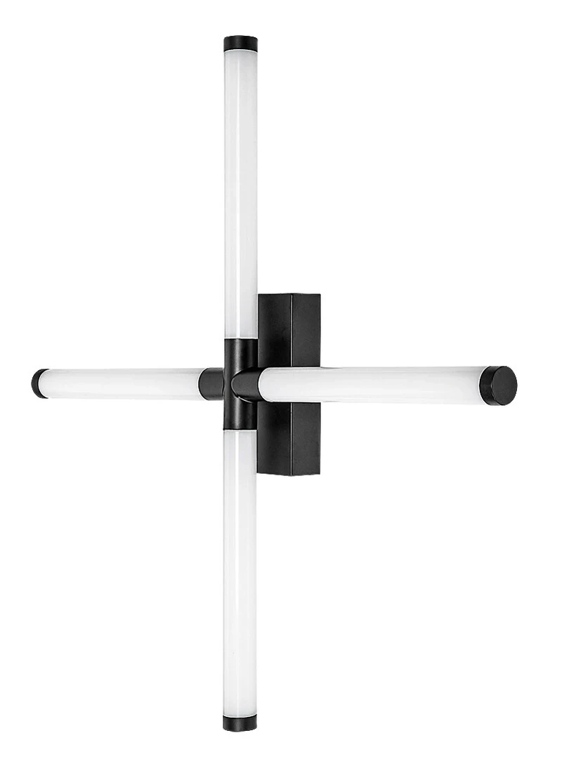 Tilora – LED ceiling light for bathroom in black/white, 600×600mm, 16W, 4000K, IP44
