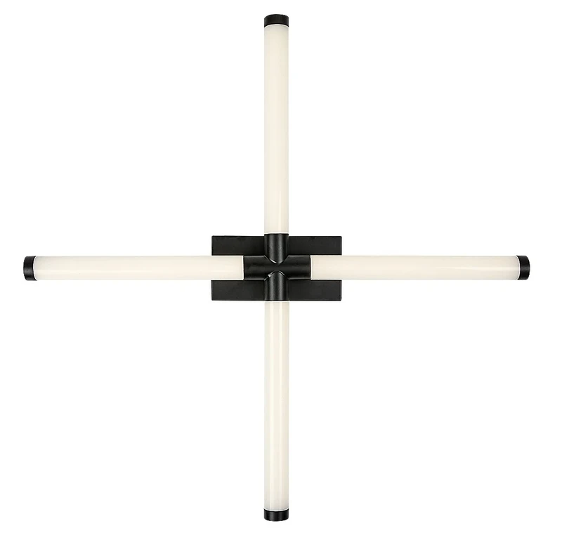 Tilora – LED ceiling light for bathroom in black/white, 600×600mm, 16W, 4000K, IP44