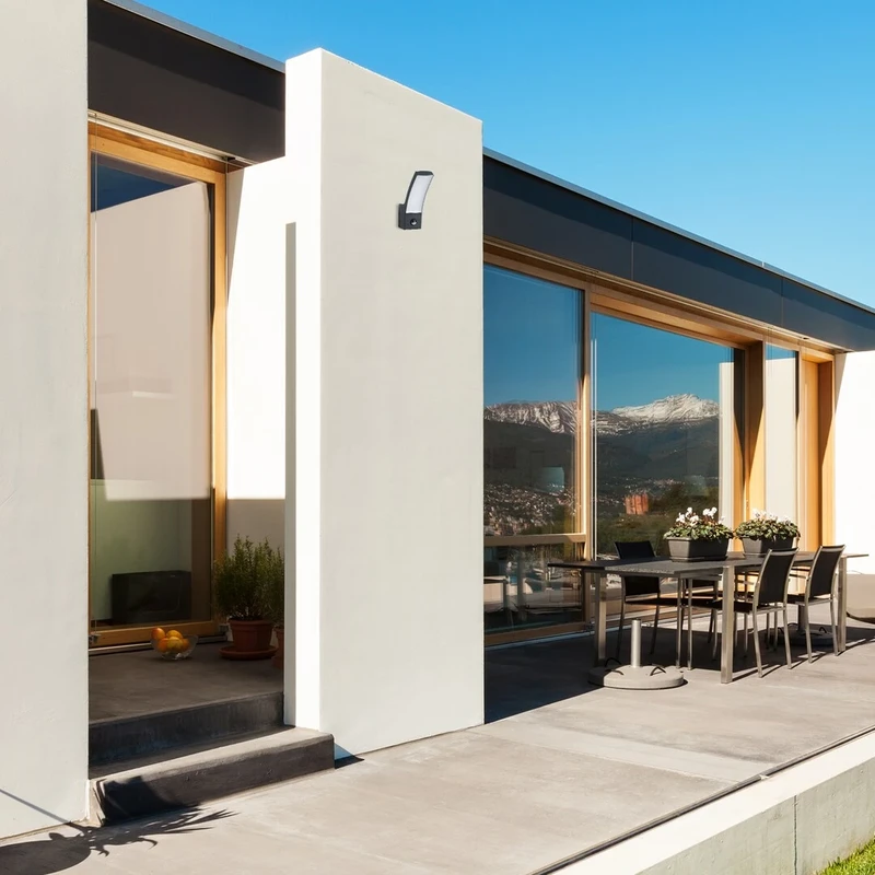 Palanga – LED външен аплик с датчик в антрацит, 75×240мм, 12W, 3000K, IP44