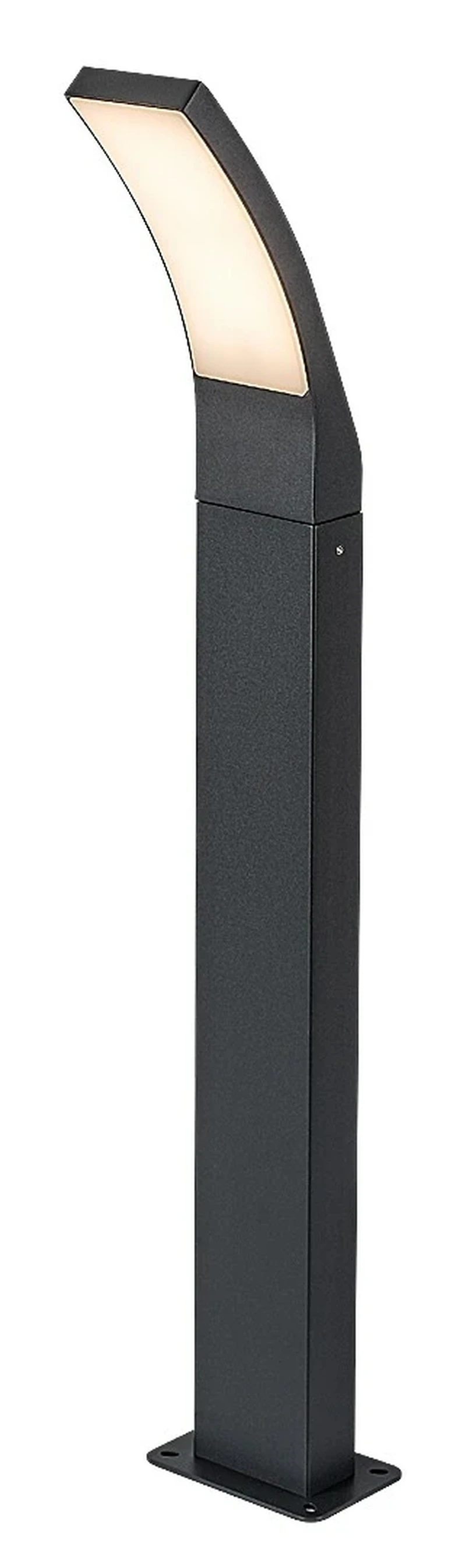 Bollard Lights Palanga – LED garden lamp in anthracite with white shade, Ø120mm, 12W, 3000K