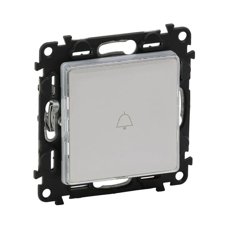 Legrand Бутон с подсветка и държач етикет 3 цвята 12V Бял - Legrand Valena Life 752114