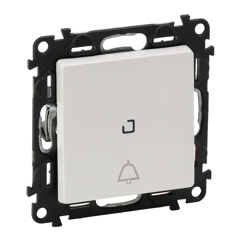 Legrand Two-way push button with backlight and symbol bell push White - Legrand Valena Life 752116