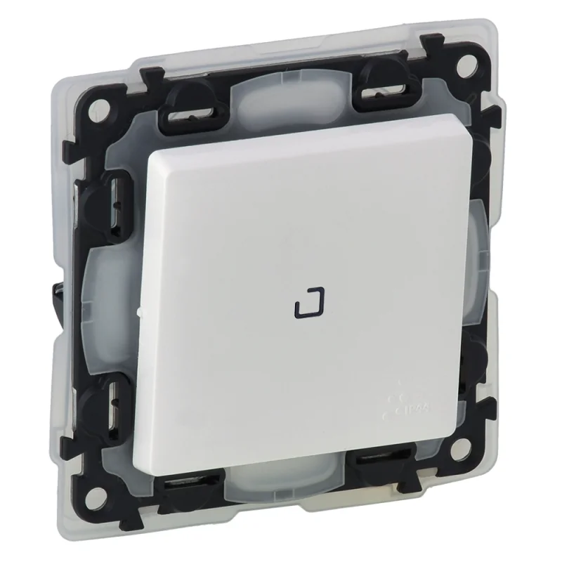Legrand Two-way switch with backlight White IP44 - Legrand Valena Life 752167