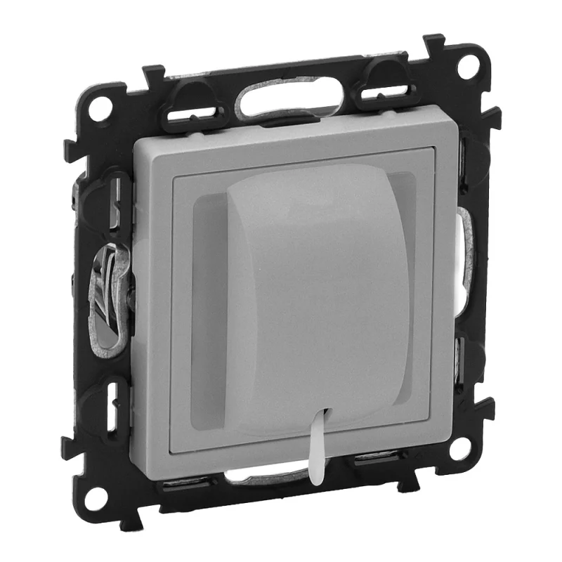 Legrand Two-way push button with cord Aluminium - Legrand Valena Life 752324