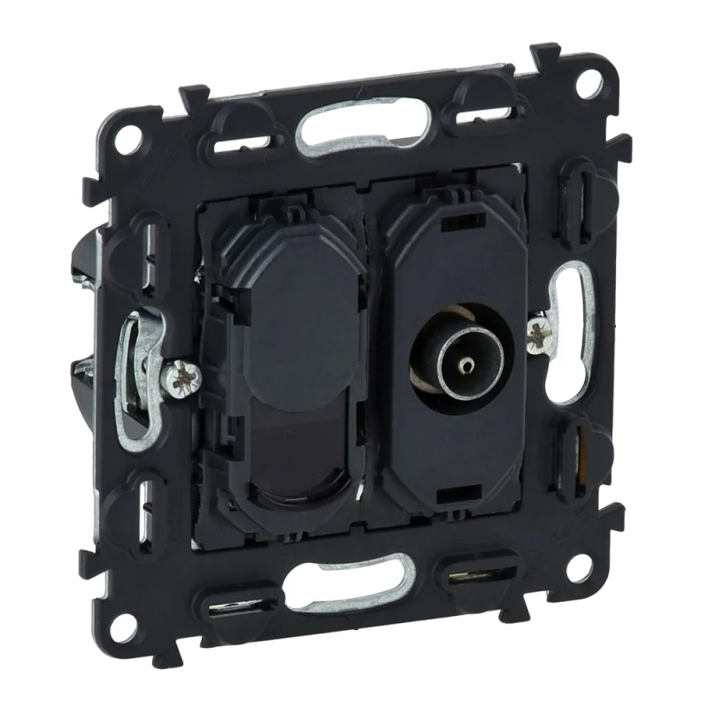 Розетка комбинирана TV+RJ45 Cat. 6 UTP - Legrand Valena Life 753055