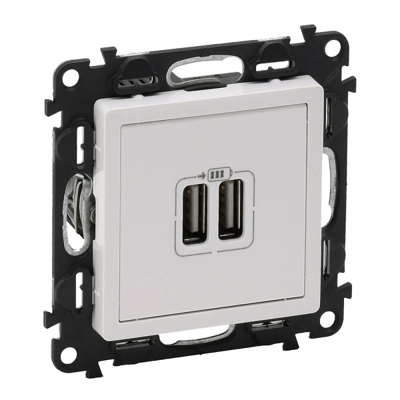 Legrand Socket 2xUSB 1500mA White - Legrand Valena Life 753112