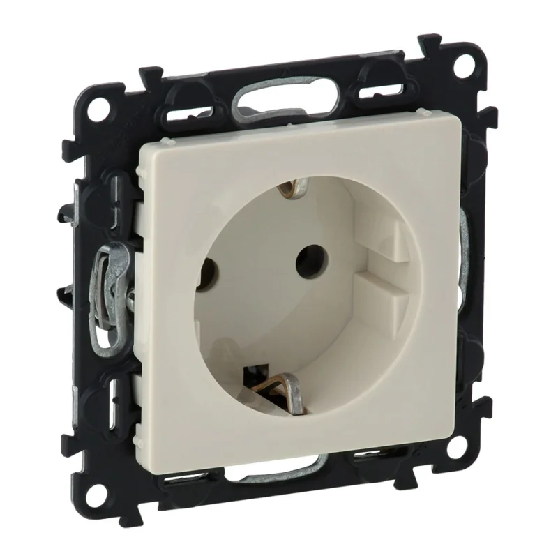 Schuko socket 2P+E Cream - Legrand Valena Life 753220