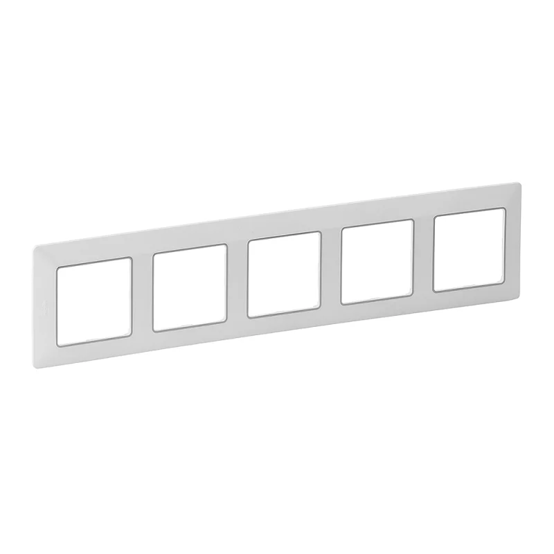 Frame 5x White Chrome - Legrand Valena Life 754035