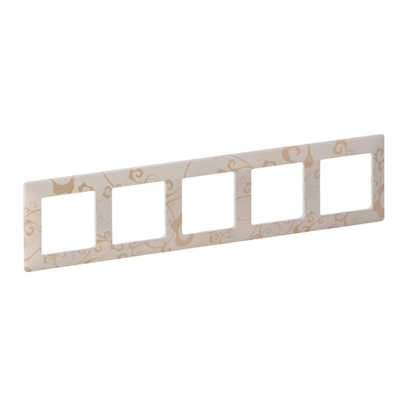 Legrand Frame 5x Cream floral - Legrand Valena Life 754115
