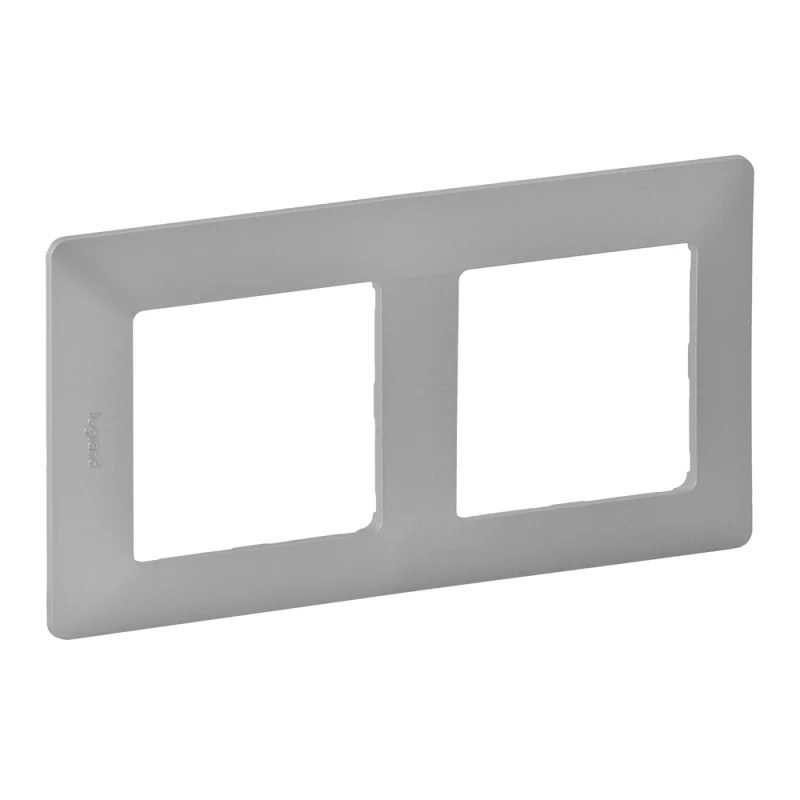 Legrand Frame 2x Aluminium - Legrand Valena Life 754132
