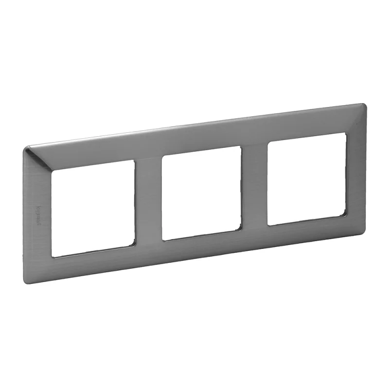 Legrand Frame 3x Stainless steel - Legrand Valena Life 754153