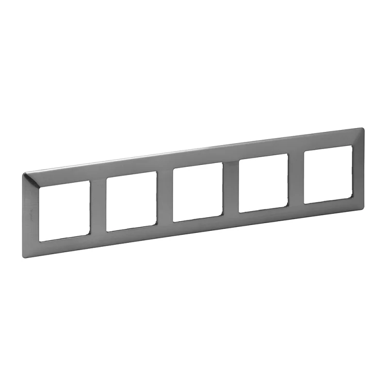 Legrand Frame 5x Stainless steel - Legrand Valena Life 754155