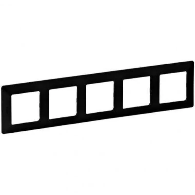Legrand Frame 5x Black matt - Legrand Valena Life 754255