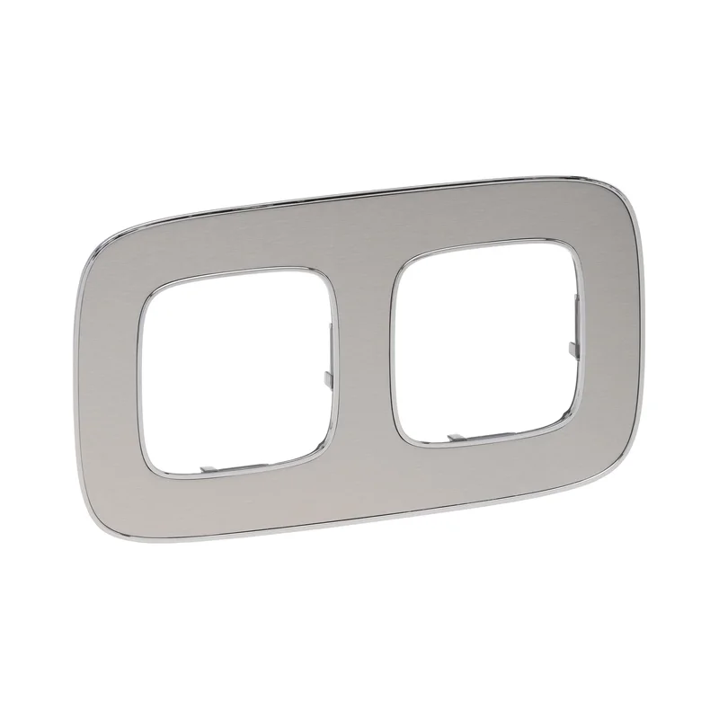 Legrand Frame 2x Steel - Legrand Valena Allure 754282