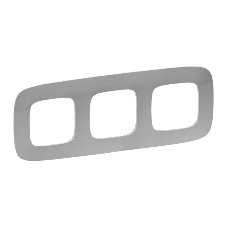 Frame 3x Aluminium - Legrand Valena Allure 754393