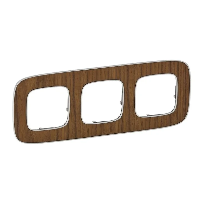 Legrand Frame 3x Walnut - Legrand Valena Allure 754463