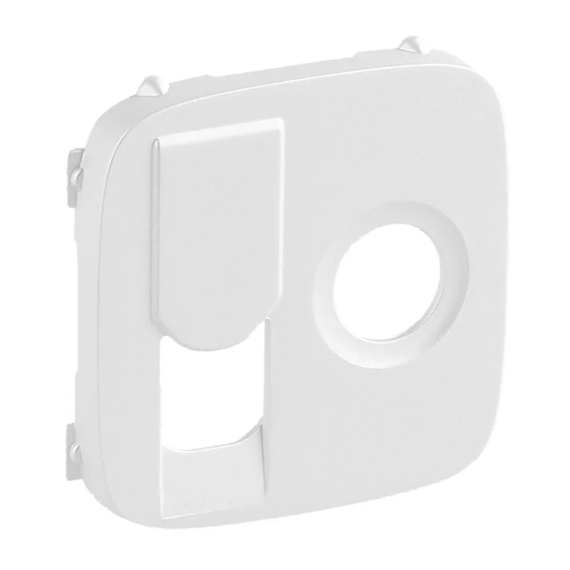 Лицева плочка за розетка TV+RJ45 Перла - Legrand Valena Allure 754839