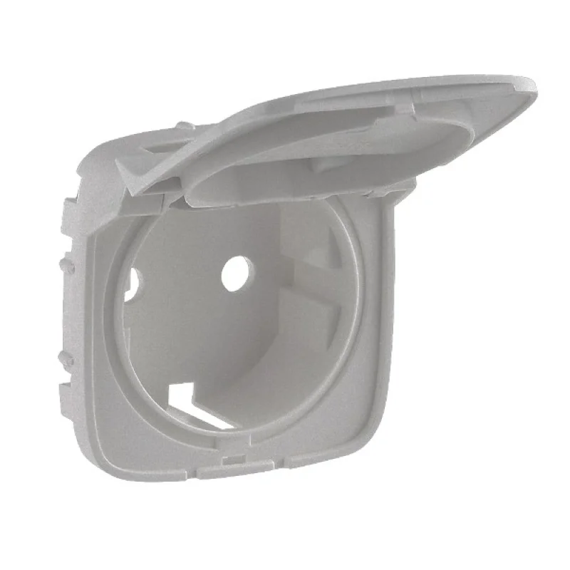 Legrand Face plate for Schuko socket with cover Aluminium - Legrand Valena Allure 754847