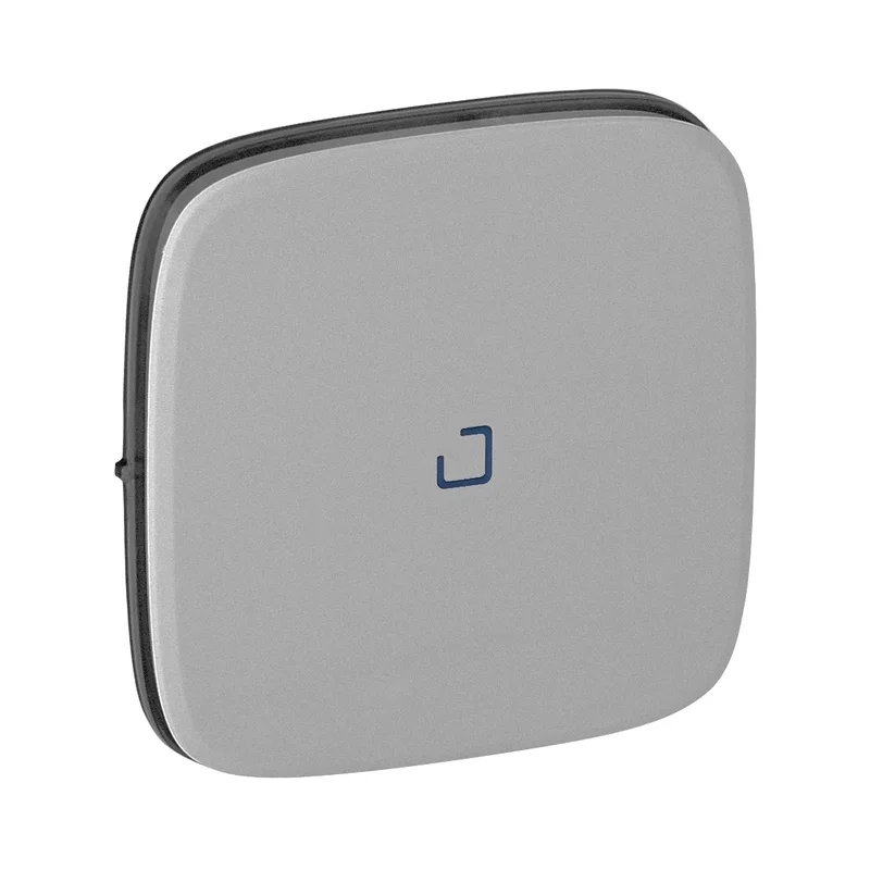 Plate for switch and push button with indicator Aluminium - Legrand Valena Allure 755087