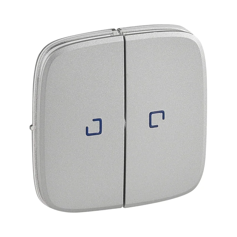 Legrand Plate for double switch with indicator Aluminium - Legrand Valena Allure 755227