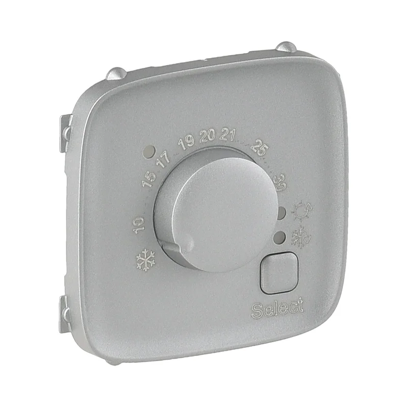 Legrand Plate for thermostat electronic room Aluminium - Legrand Valena Allure 755317