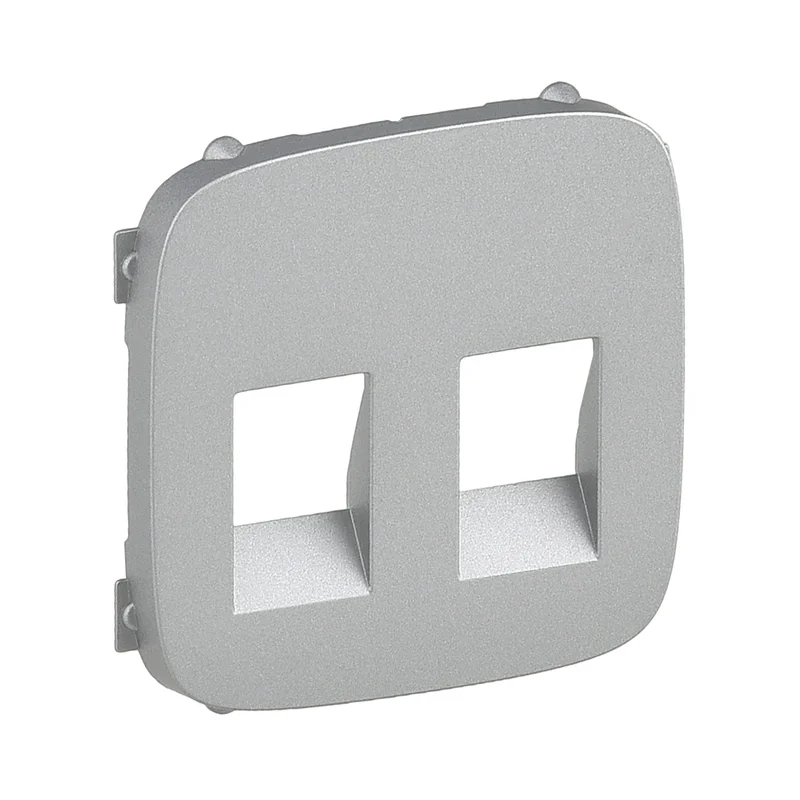Plate for double socket speakers Aluminium - Legrand Valena Allure 755377