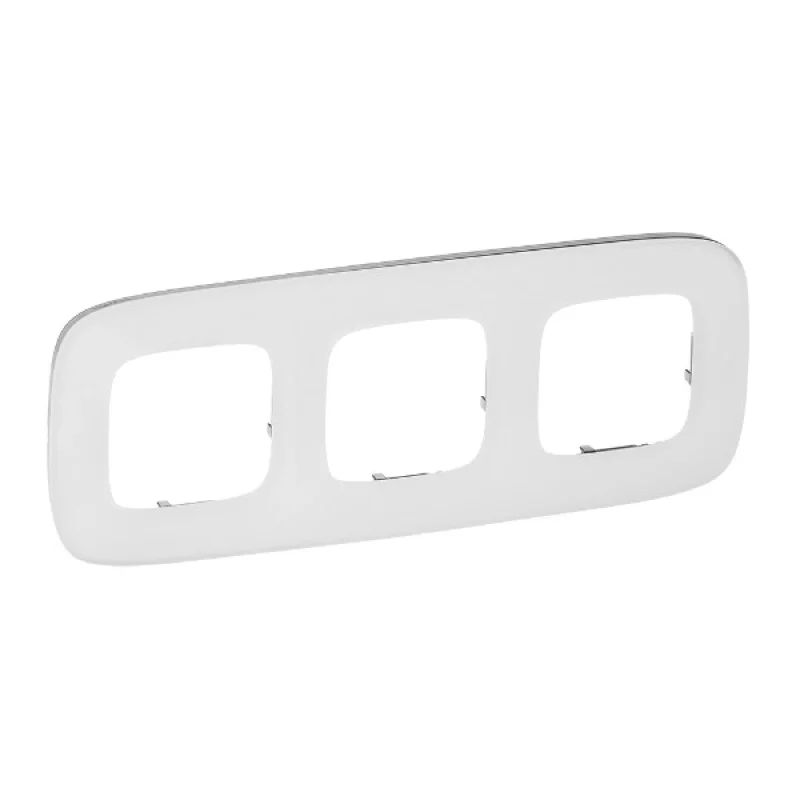 Legrand Рамка 3х Бяло стъкло - Legrand Valena Allure 755543