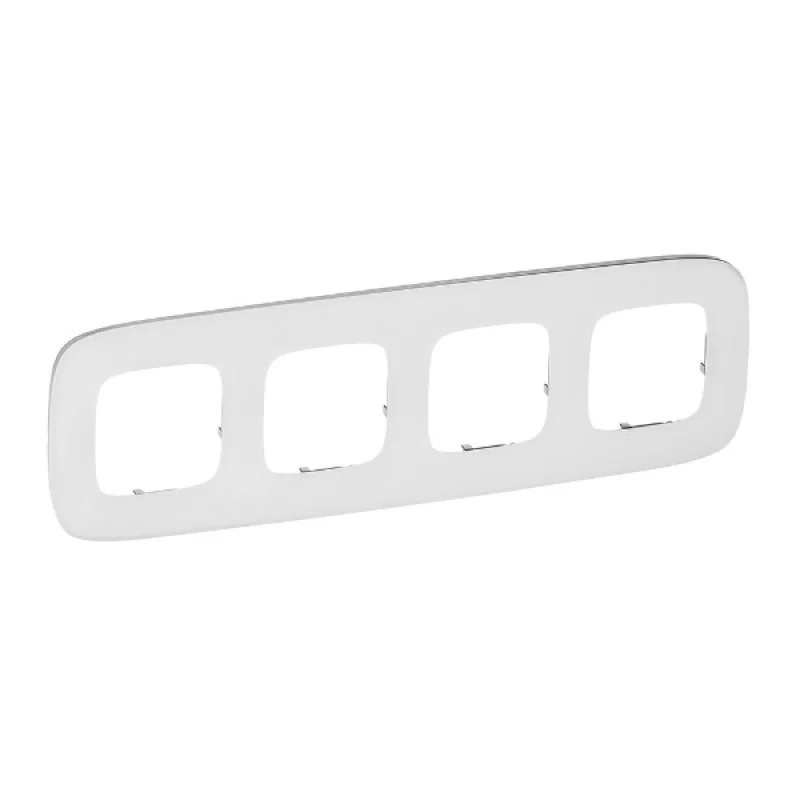 Frame 4x White glass - Legrand Valena Allure 755544