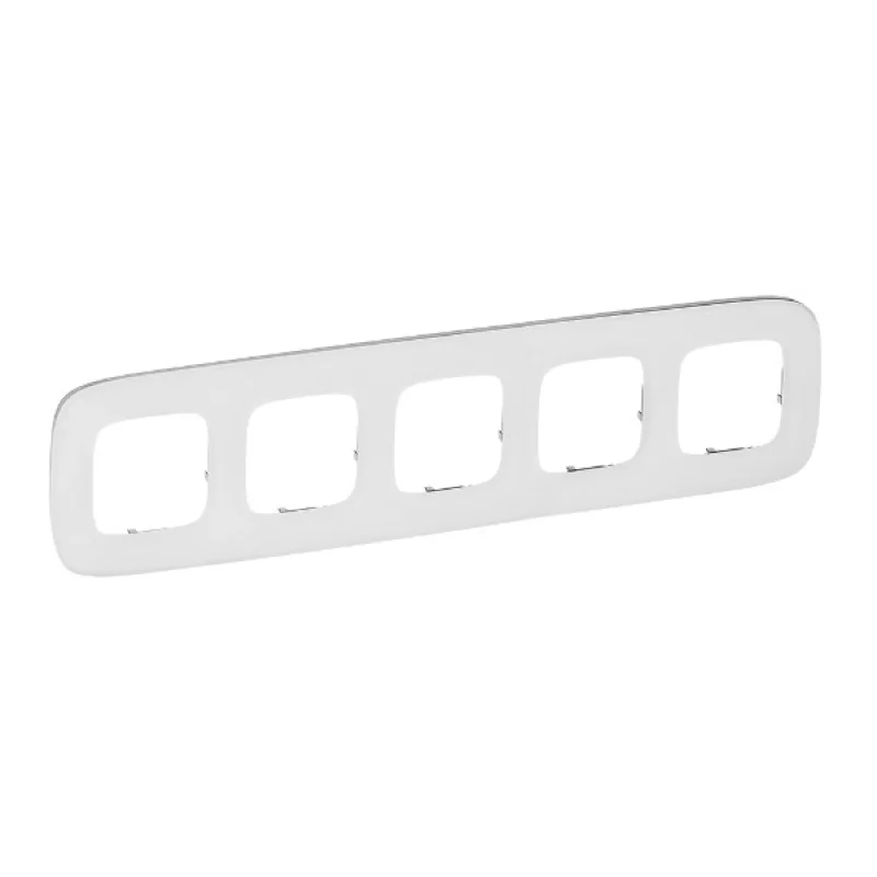 Рамка 5х Бяло стъкло - Legrand Valena Allure 755545