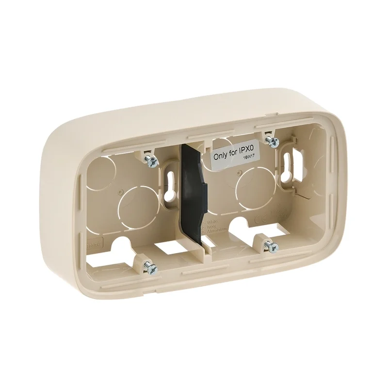 Legrand Bracket 2x surface mounting Cream - Legrand Valena Allure 755562